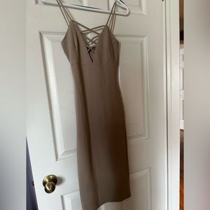 Tan nude dress
